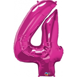 Globo del número 4 de foil qualatex en la categoria globos de números.