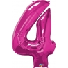Globo del número 4 de foil qualatex en la categoria globos de números.