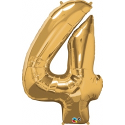 Globo del número 4 de foil qualatex en la categoria globos de números.