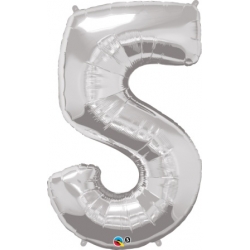 Globo del número 5 de foil qualatex en la categoria globos de números.