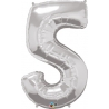 Globo del número 5 de foil qualatex en la categoria globos de números.