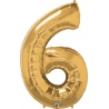 Globo del número 6 de foil qualatex en la categoria globos de números.