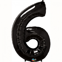 Globo del número 6 de foil qualatex en la categoria globos de números.