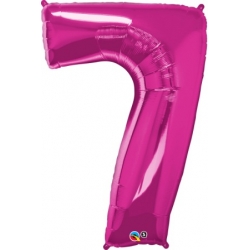 Globo del número 7 de foil qualatex en la categoria globos de números.