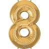 Globo del número 8 de foil qualatex en la categoria globos de números.