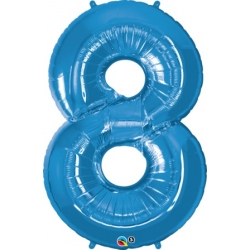 Globo del número 8 de foil qualatex en la categoria globos de números.