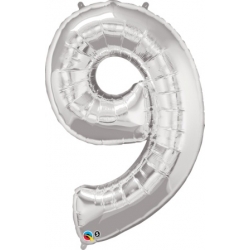 Globo del número 9 de foil qualatex en la categoria globos de números.