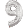 Globo del número 9 de foil qualatex en la categoria globos de números.