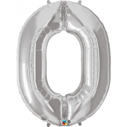 Globo del número 0 de foil qualatex en la categoria globos de números.