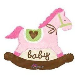 Globo Es una niña Caballo foil