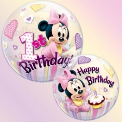 Bubble Burbuja Minnie 1er cumple