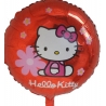 Globo Hello Kitty flores rojo foil