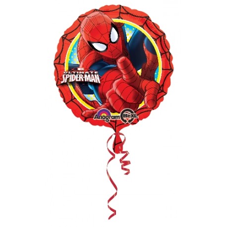 Globo de Spiderman redondo en la categoria globos de dibujos animados