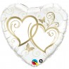 Globo ccorazones enlazados 45cm foil