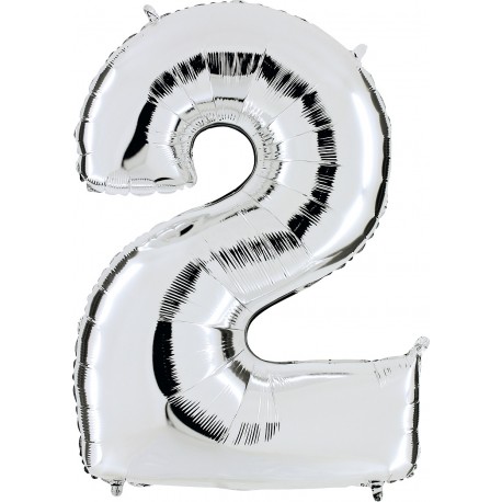 Globo Número 2 de foil TG 90cm