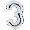 Globo Número 3 de foil