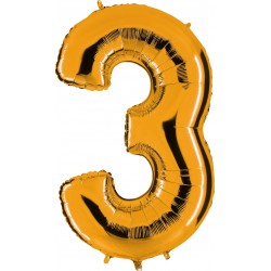 Globo Número 3 de foil