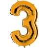 Globo Número 3 de foil
