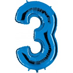 Globo Número 3 de foil