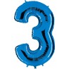 Globo Número 3 de foil