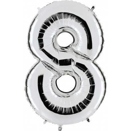 Globo Número 8 de foil TG 90cm