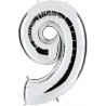 Globo Número 9 de foil TG 90cm