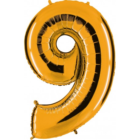 Globo Número 9 de foil TG 90cm