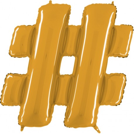 Globo Hashtag Foil