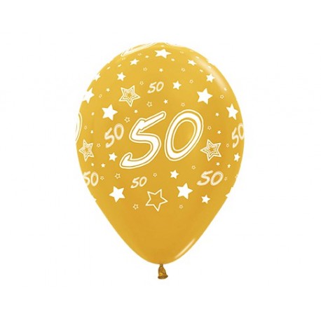 Erradicar radio Acompañar Globos del número 50 12"-30cm en globos con números para cumpleaños.
