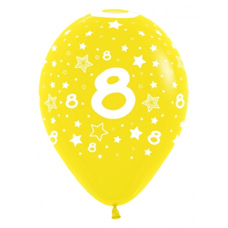Globos del número 8 12-30cm en globos con números para cumpleaños.