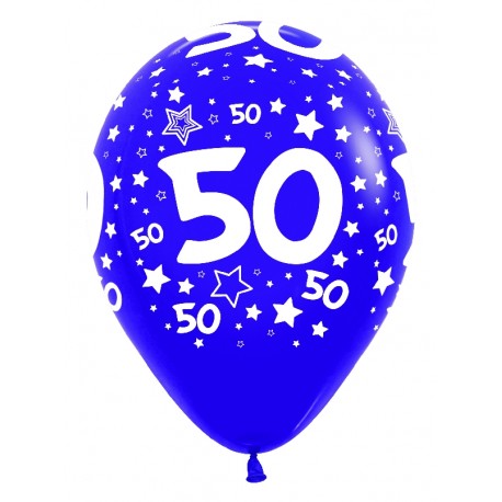 Globos Número 50 12"-30cm Sempertex
