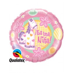 Globo Es una niña 9"-23cm Qualatex