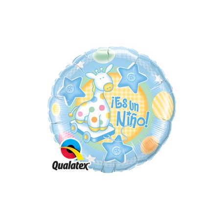 Globo Es una niña 9"-23cm Qualatex Globo Es una niña 9"-23cm Qualatex