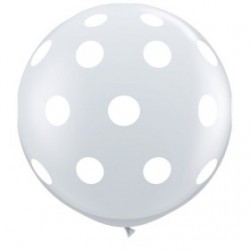 Globos gigantes con lunares 3'-90cm Qualatex