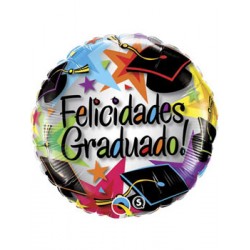 Globo Felicidades Graduado 18"-45cm