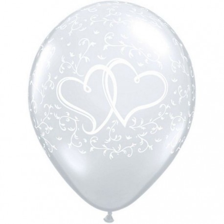 Globos cor enlazados 11"-28cm Qualatex