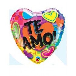 Globo Te Amo corazón foil