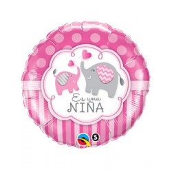 Globo Es niño y Es niña foil