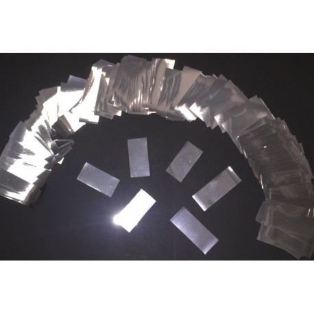 Cañón Confeti rectangular metalizado 250gr