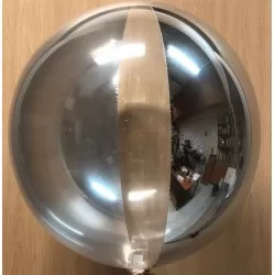 Globo foil espejo con transparente 10"-25cm