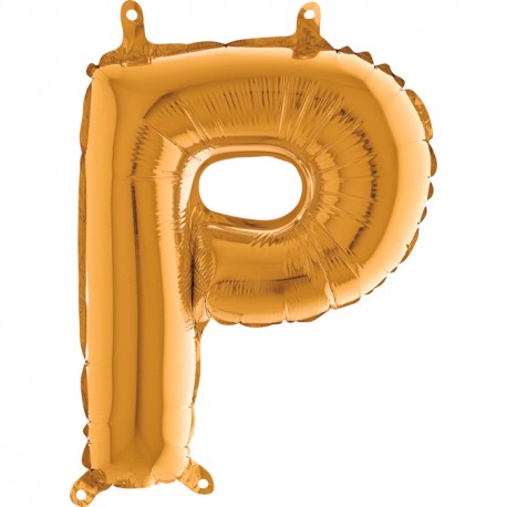 Globo Letra P de foil TG 36cm