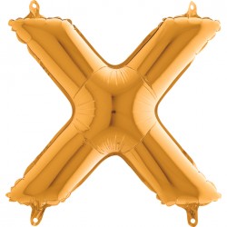 Globo Letra X de foil TG 36cm