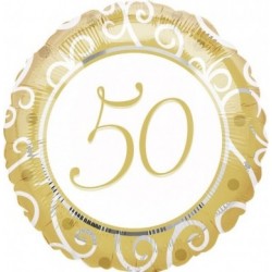Globo Feliz 50 Aniversario Foil