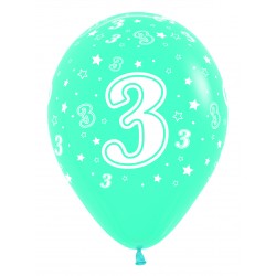 Globos Número 3 12"-30cm Sempertex