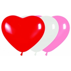 Globos corazón 6"-15cm sempertex en globos con formas para decoración.