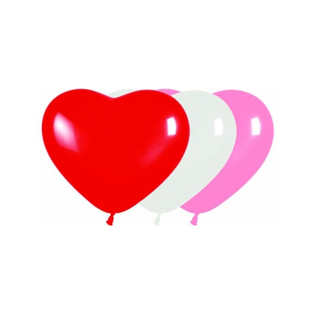 Globos corazón 6-15cm sempertex en globos con formas para decoración.