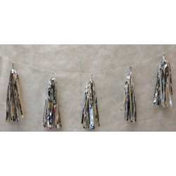 Guirnalda tassel METAL - borla de papel