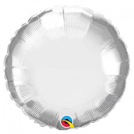 Globo Redondo chrome de foil 18"-45cm Qualatex