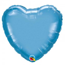 Globo corazón chrome de foil 18"-45cm Qualatex