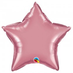 Globo estrella chrome de foil 18"-45cm Qualatex